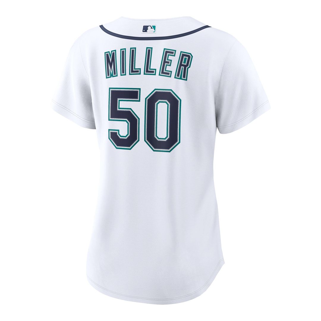 Seattle Mariners Bryce Miller Women's Home Replica Jersey - White