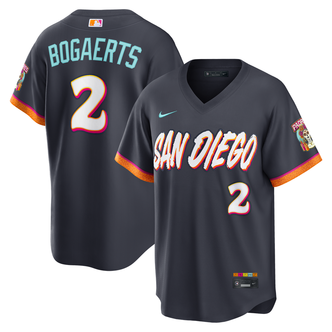 San Diego Padres Xander Bogaerts 2026 City Connect Stadium Jersey - Obsidian