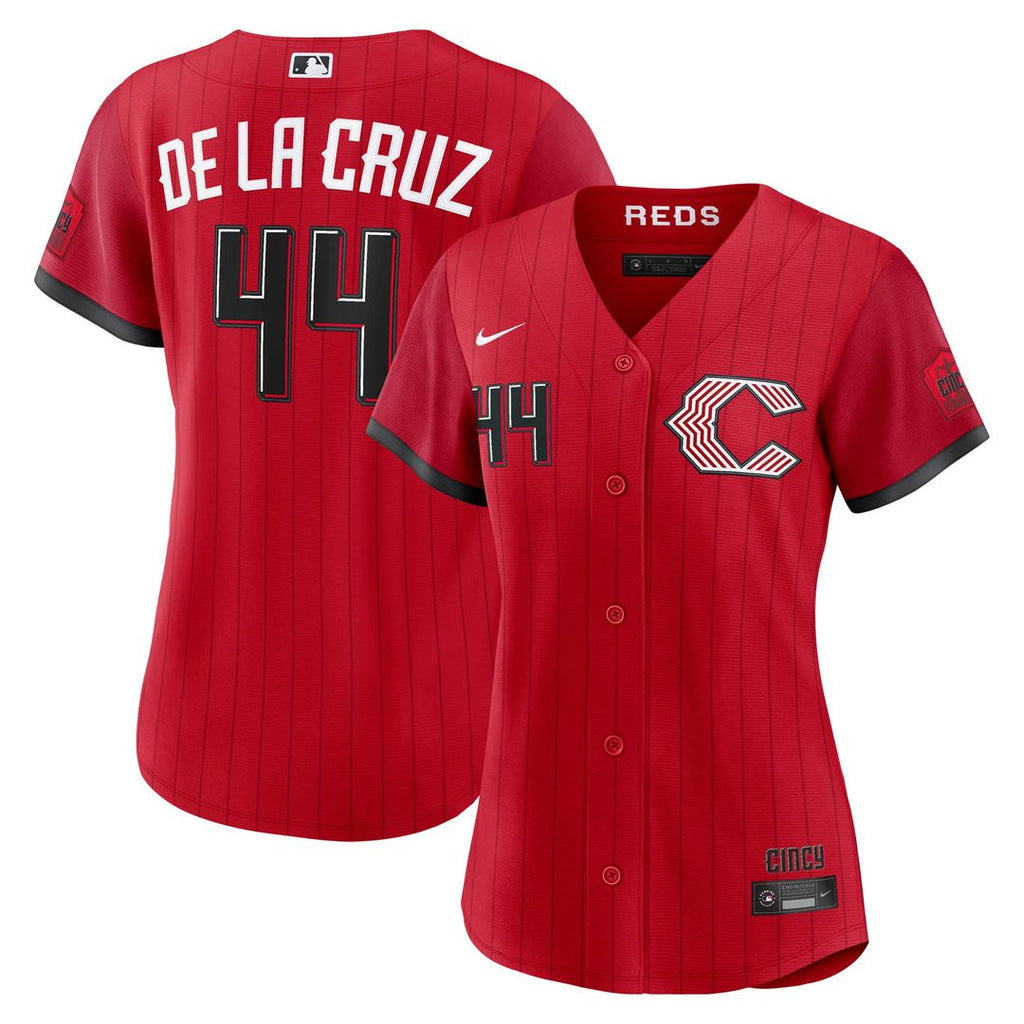 Cincinnati Reds Elly De La Cruz Women's 2026 City Connect Stadium Jersey - Red