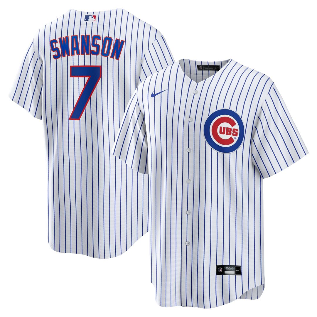 Chicago Cubs Dansby Swanson Replica Jersey - White