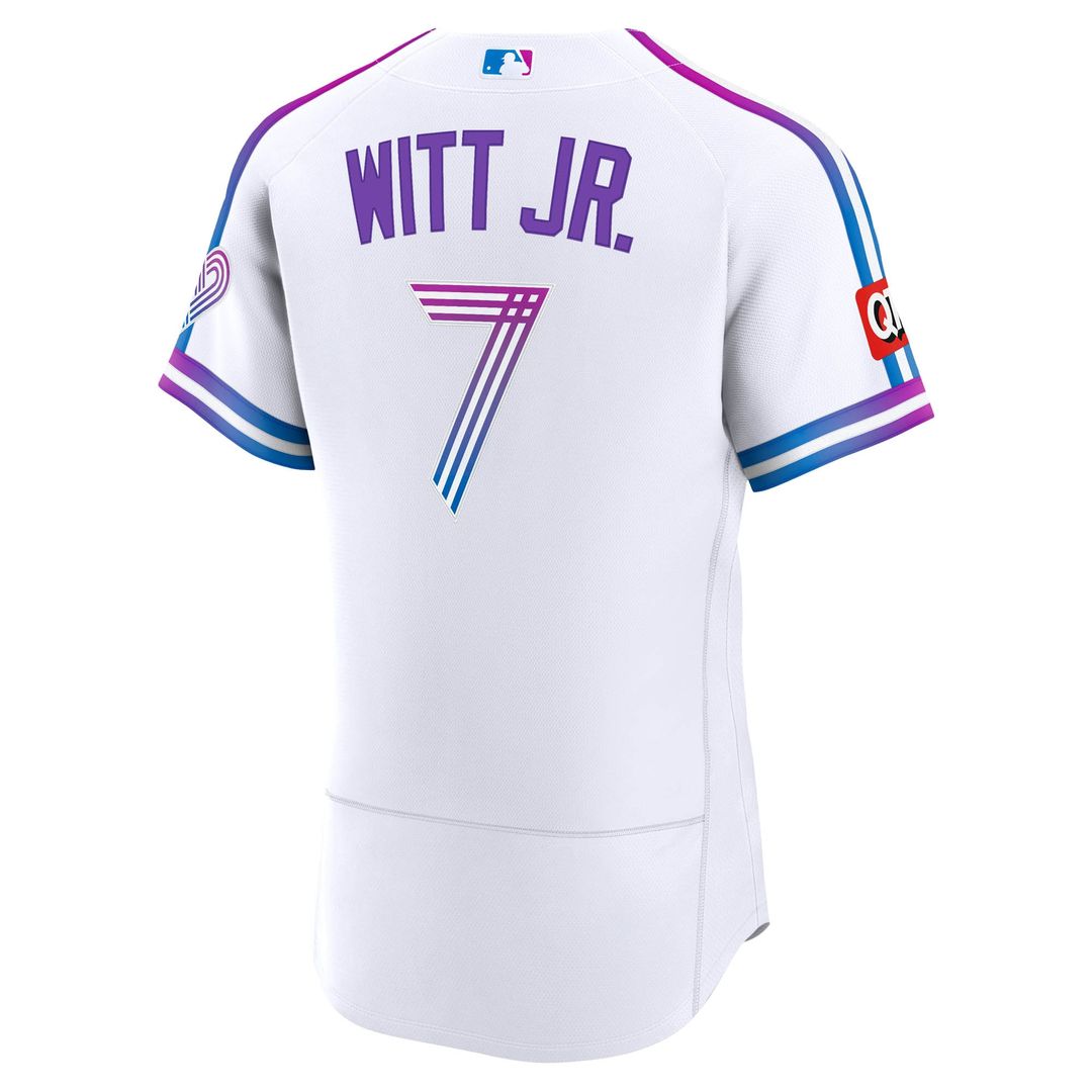 Kansas City Royals Bobby Witt Jr. 2026 City Connect Authentic Sponsor Patch Jersey - White