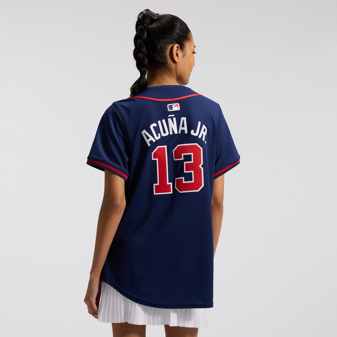 Atlanta Braves Ronald Acuña Jr. Women's Alternate Limited Jersey - Navy