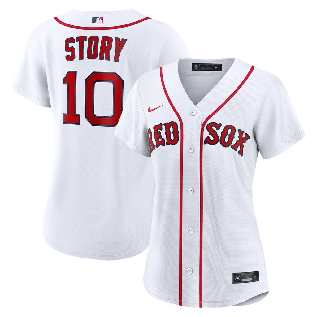 Boston Red Sox Trevor Story Women's Home Replica Jersey - White