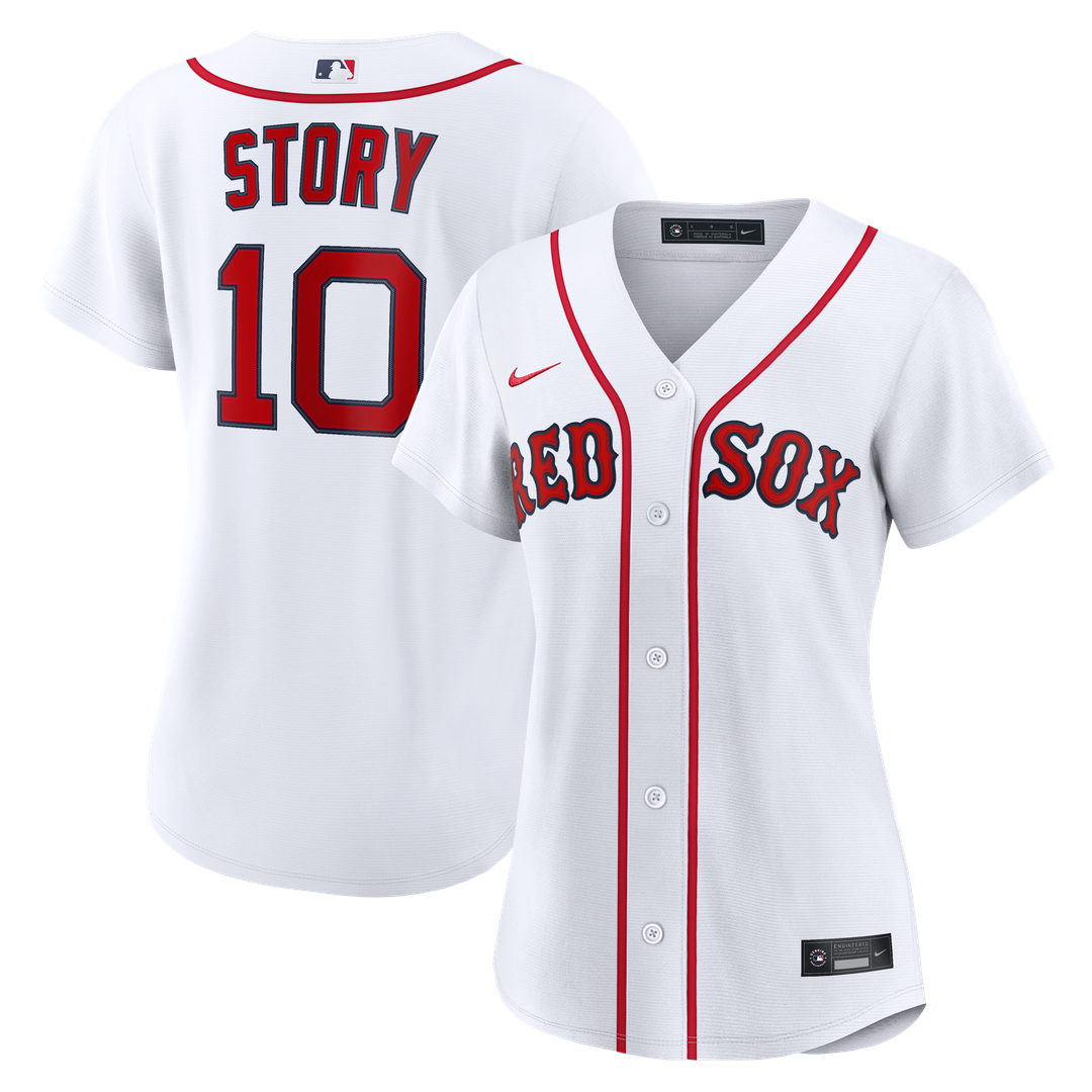 Boston Red Sox Trevor Story Women's Home Replica Jersey - White