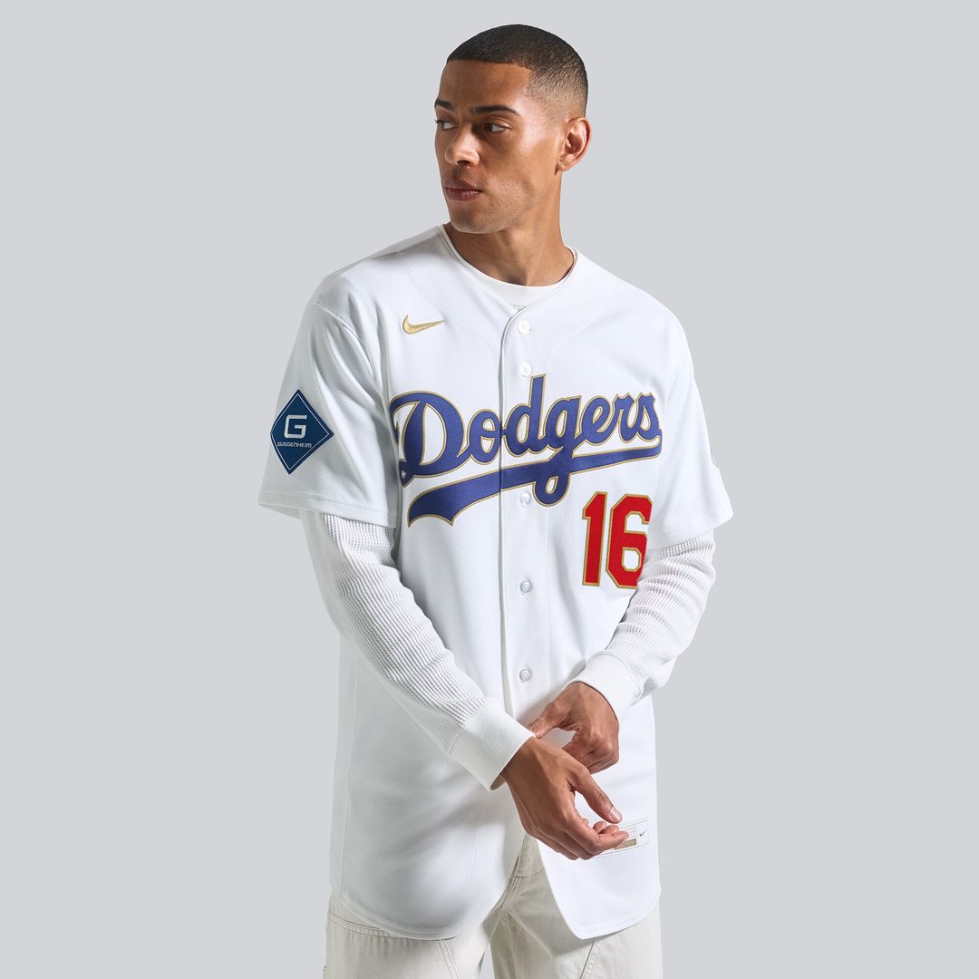 Los Angeles Dodgers Will Smith 2026 Gold Collection Authentic Jersey - White