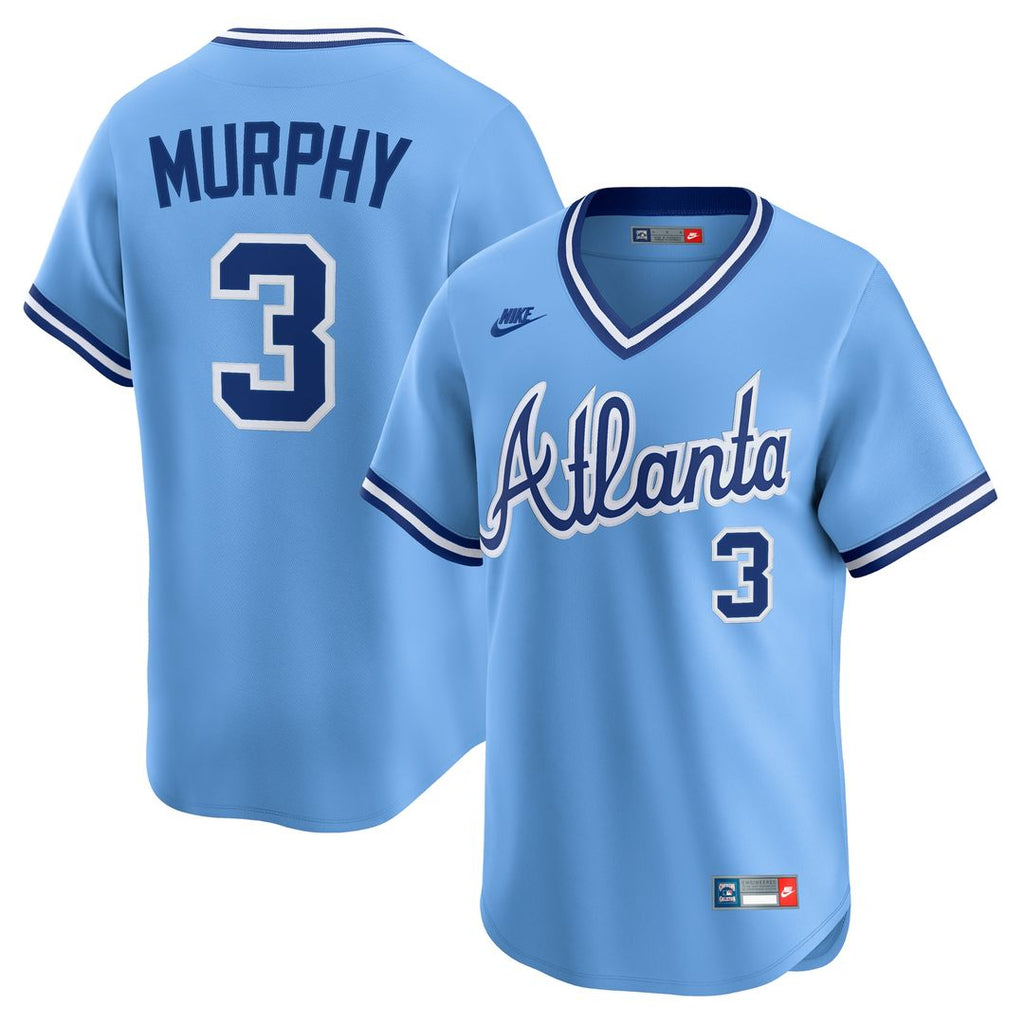Atlanta Braves Dale Murphy Throwback Cooperstown Limited Jersey - Light Blue
