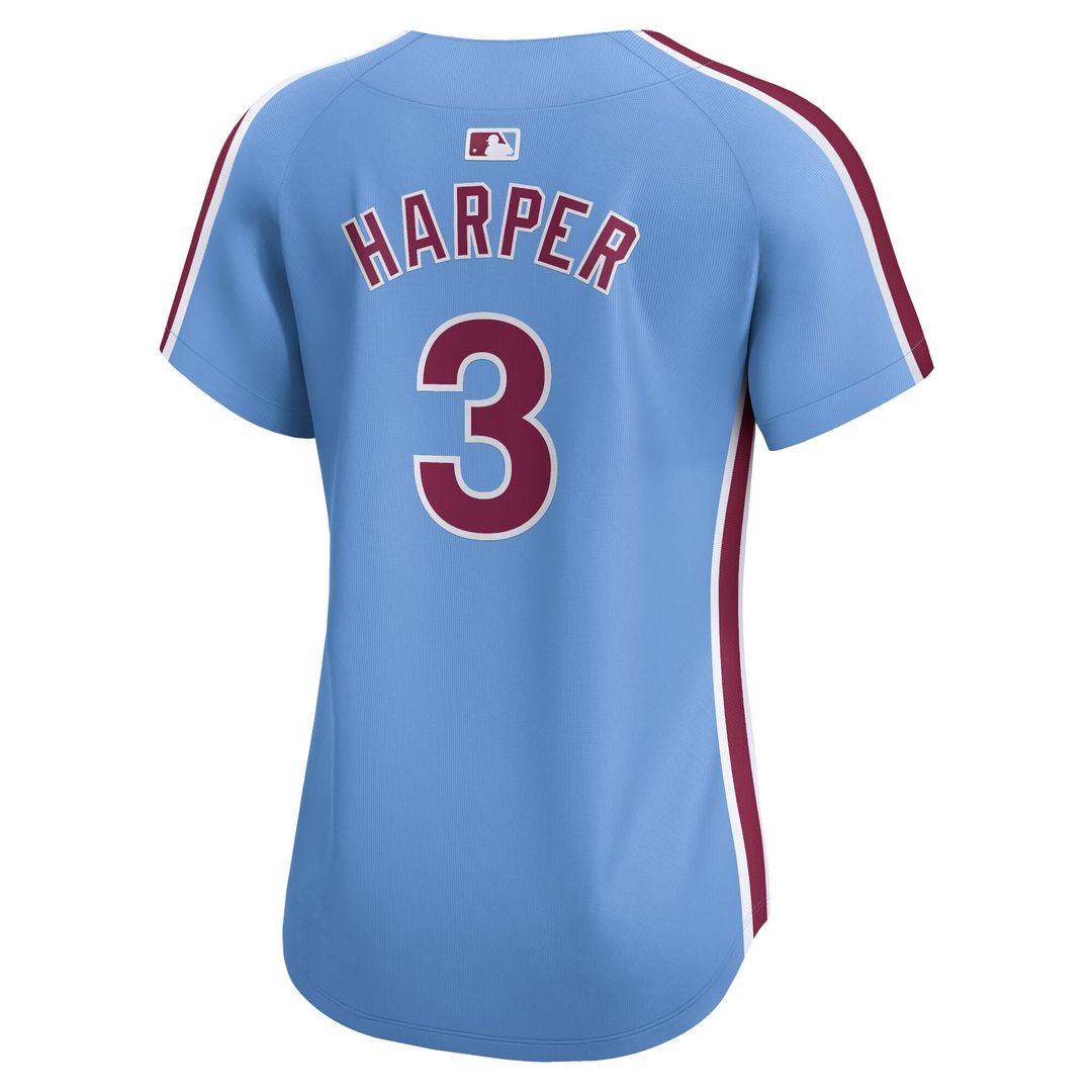 Philadelphia Phillies Bryce Harper Women's Alternate Limited Jersey - Light Blue