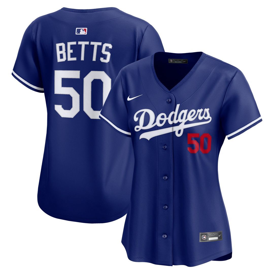 Los Angeles Dodgers Mookie Betts Women's Alternate 2 Limited Jersey - Royal