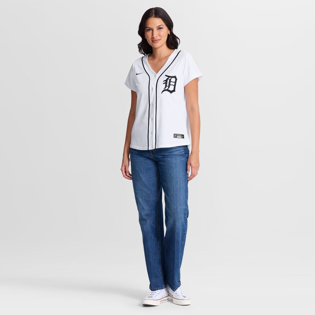 Detroit Tigers Gleyber Torres Women's Home Replica Jersey - White