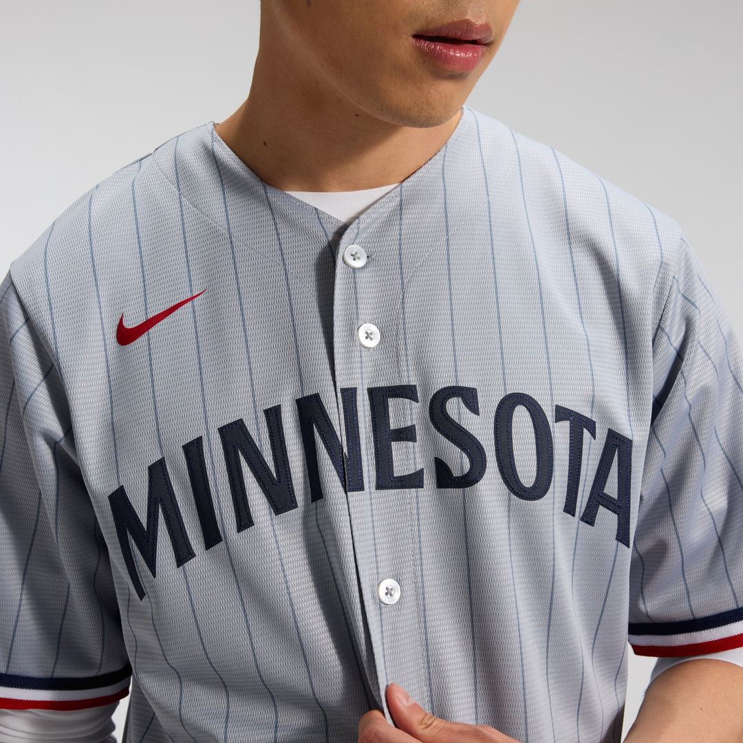 Minnesota Twins Road Replica Team Jersey - Gray