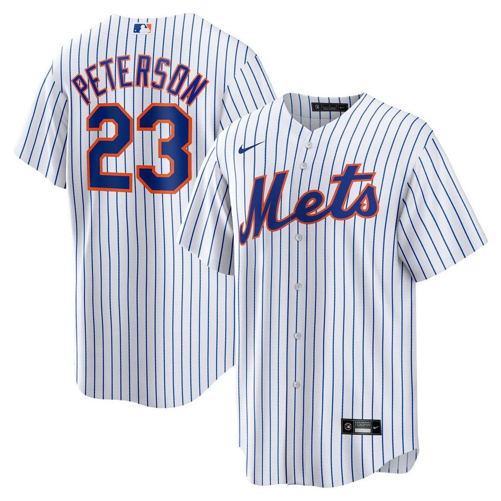 New York Mets David Peterson Home Replica Jersey - White