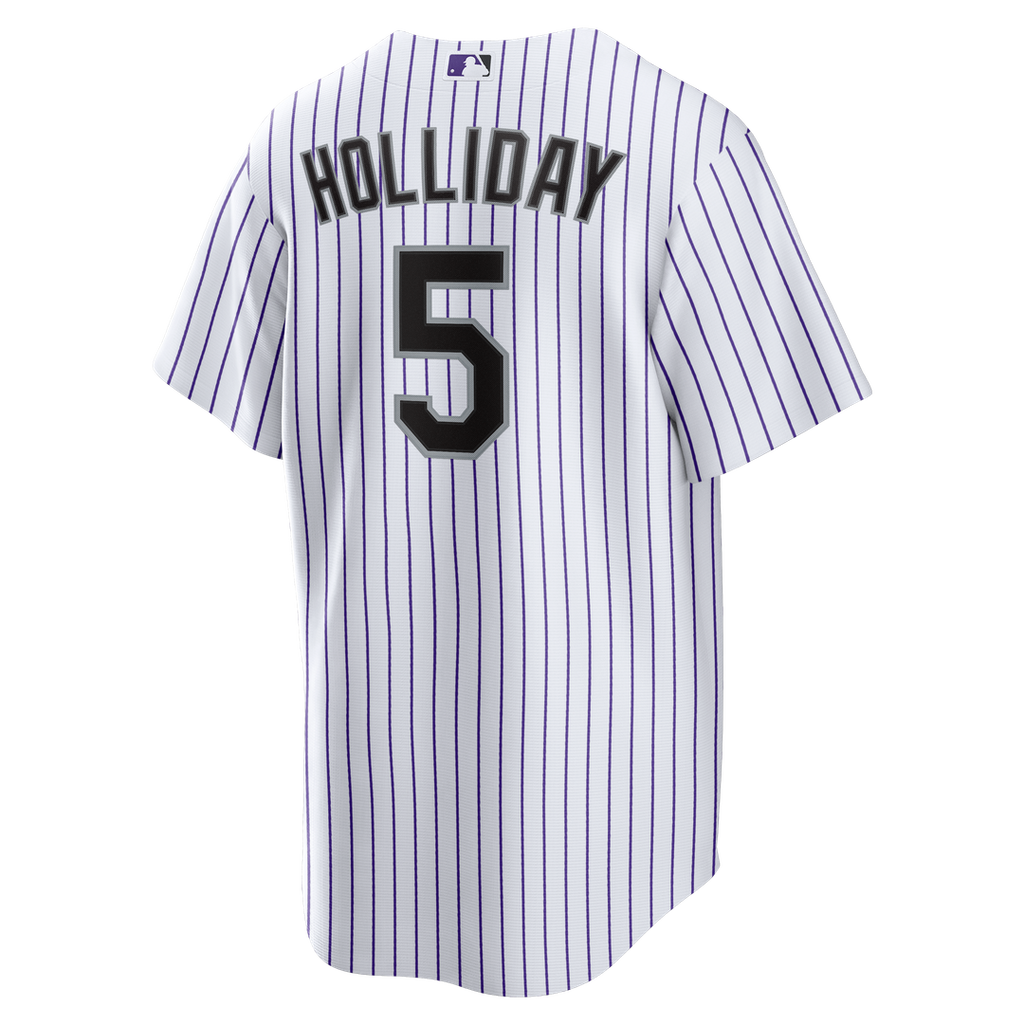 Colorado Rockies Matt Holliday Home Retired Replica Jersey - White