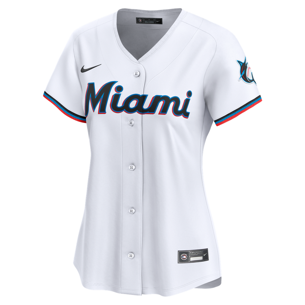 Miami Marlins Sandy Alcantara Women's Home Limited Jersey - White