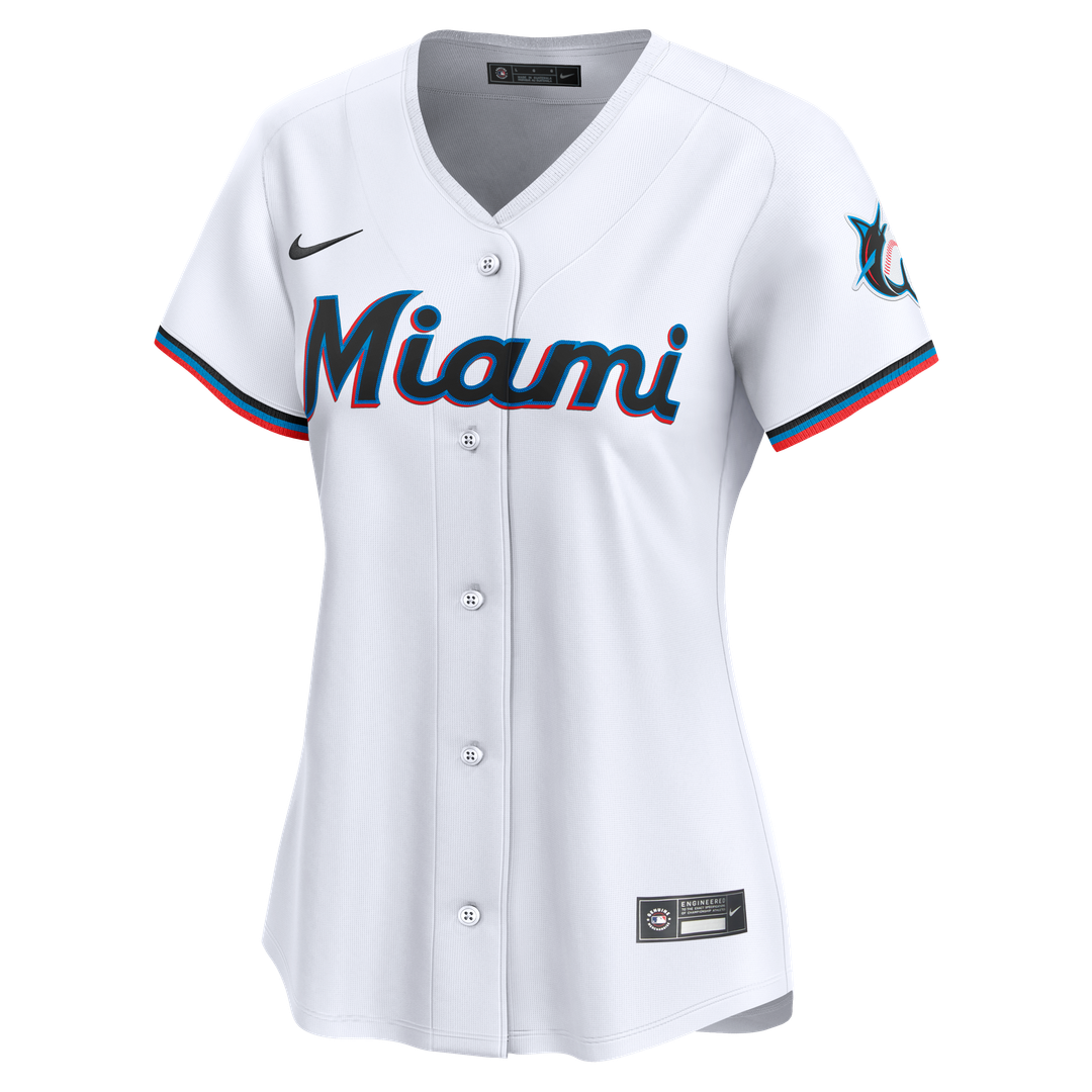 Miami Marlins Sandy Alcantara Women's Home Limited Jersey - White