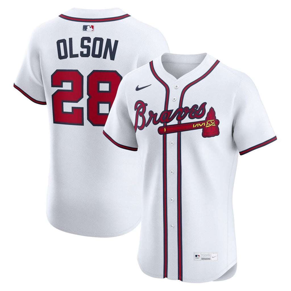 Atlanta Braves Matt Olson Home Elite Jersey - White