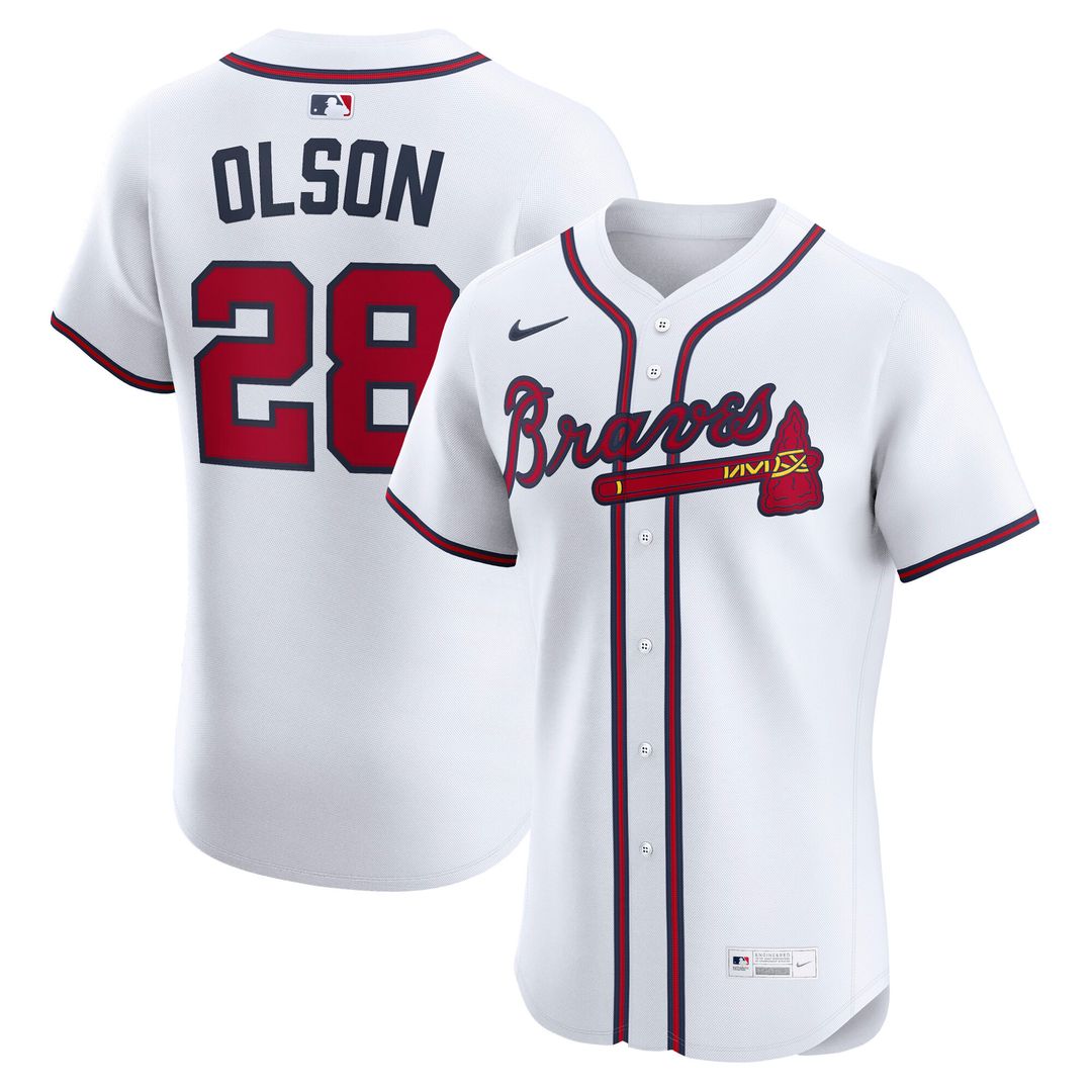 Atlanta Braves Matt Olson Home Elite Jersey - White