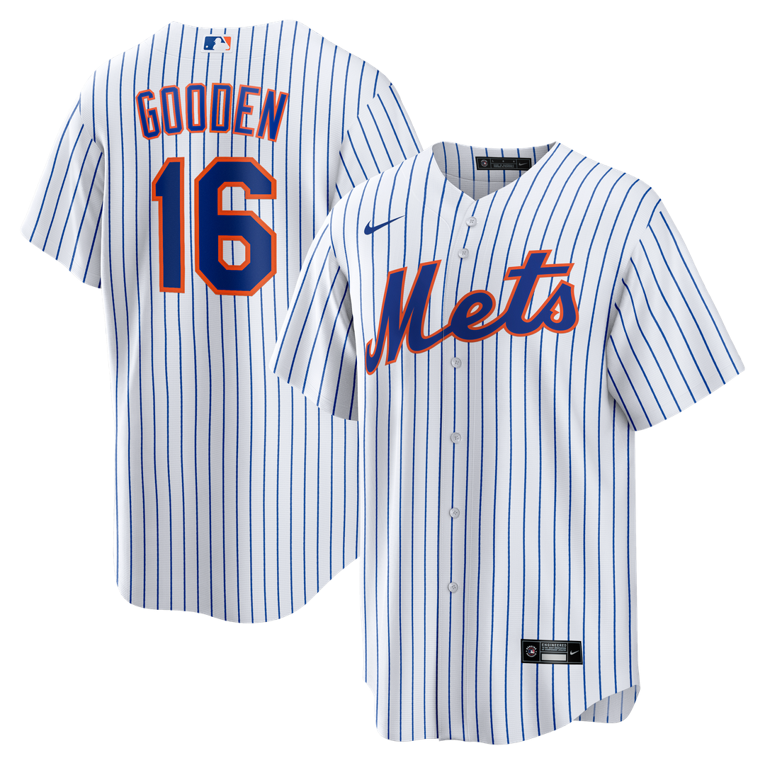 New York Mets Dwight Gooden Home Retired Replica Jersey - White