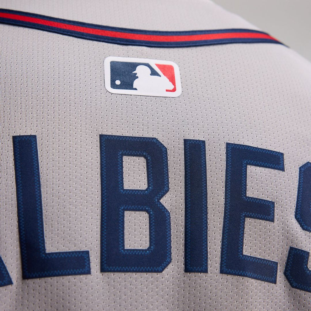 Atlanta Braves Ozzie Albies Road Limited Jersey - Gray
