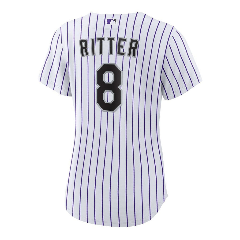 Colorado Rockies Ryan Ritter Women's Home Replica Jersey - White