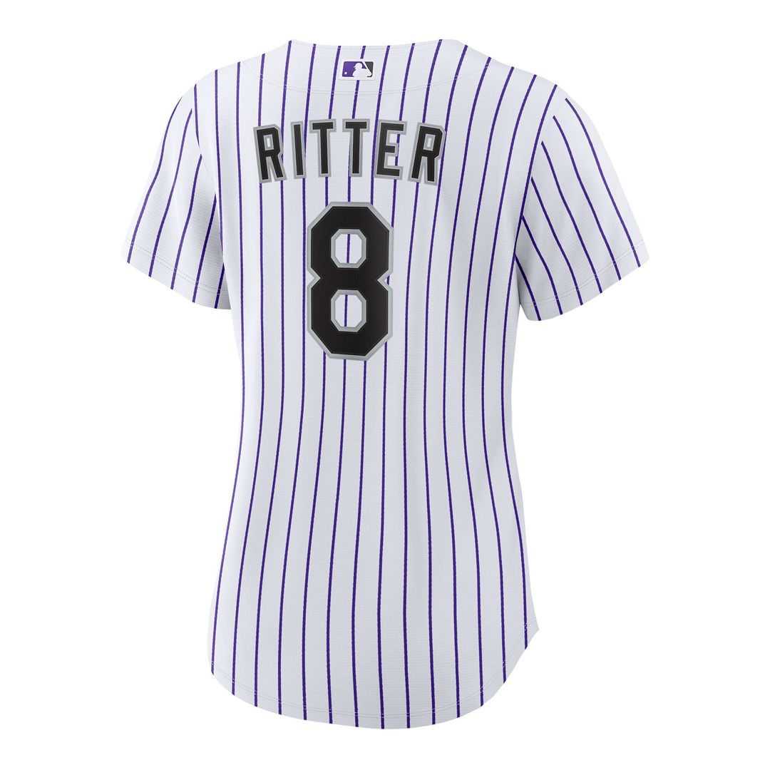 Colorado Rockies Ryan Ritter Women's Home Replica Jersey - White