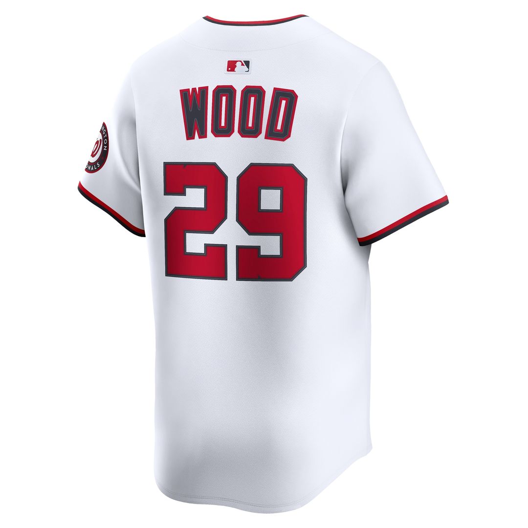 Washington Nationals James Wood Home Limited Jersey - White