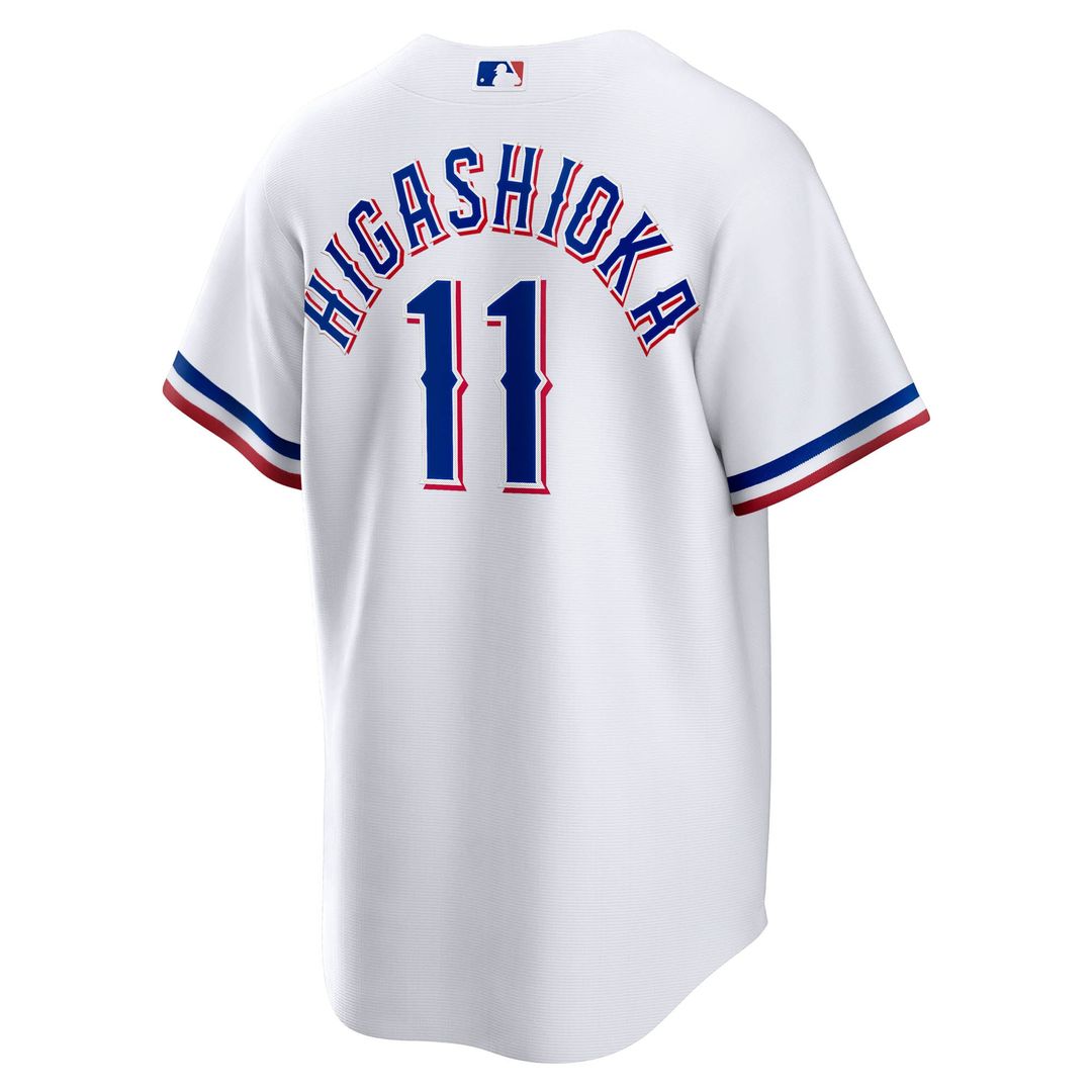 Texas Rangers Kyle Higashioka Home Replica Jersey - White