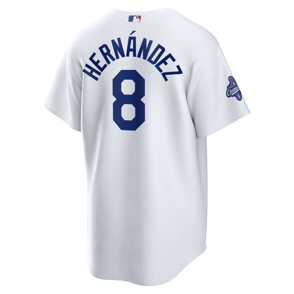 Los Angeles Dodgers Enrique Hernández Home 2025 World Series Champions Replica Jersey - White