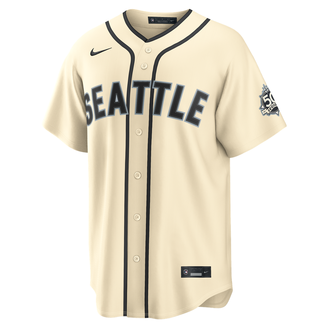 Seattle Mariners Cal Raleigh Alternate Stadium Jersey - Cream