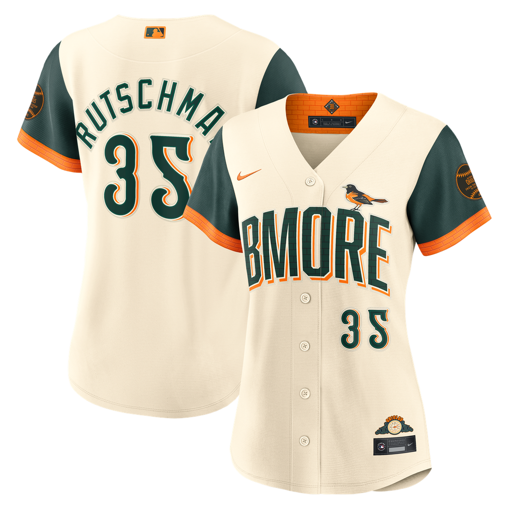Baltimore Orioles Adley Rutschman Women's 2026 City Connect Stadium Jersey - Cream