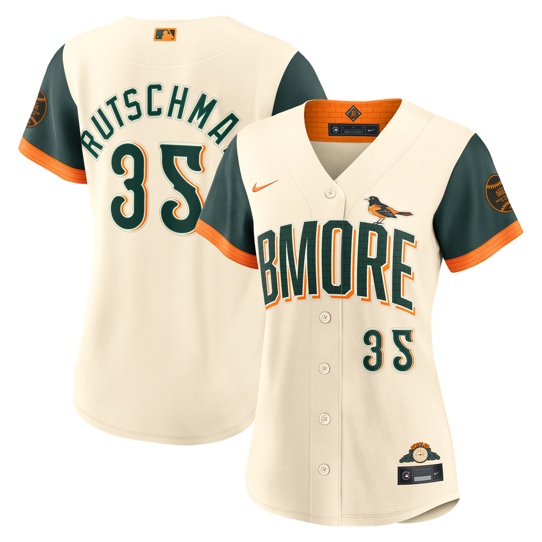 Baltimore Orioles Adley Rutschman Women's 2026 City Connect Stadium Jersey - Cream