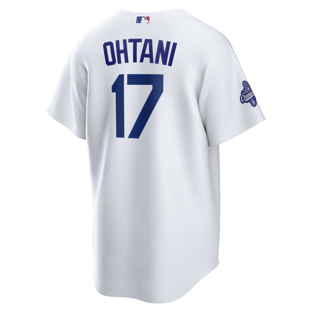 Los Angeles Dodgers Shohei Ohtani 2025 World Series Champions Home Replica Jersey - White