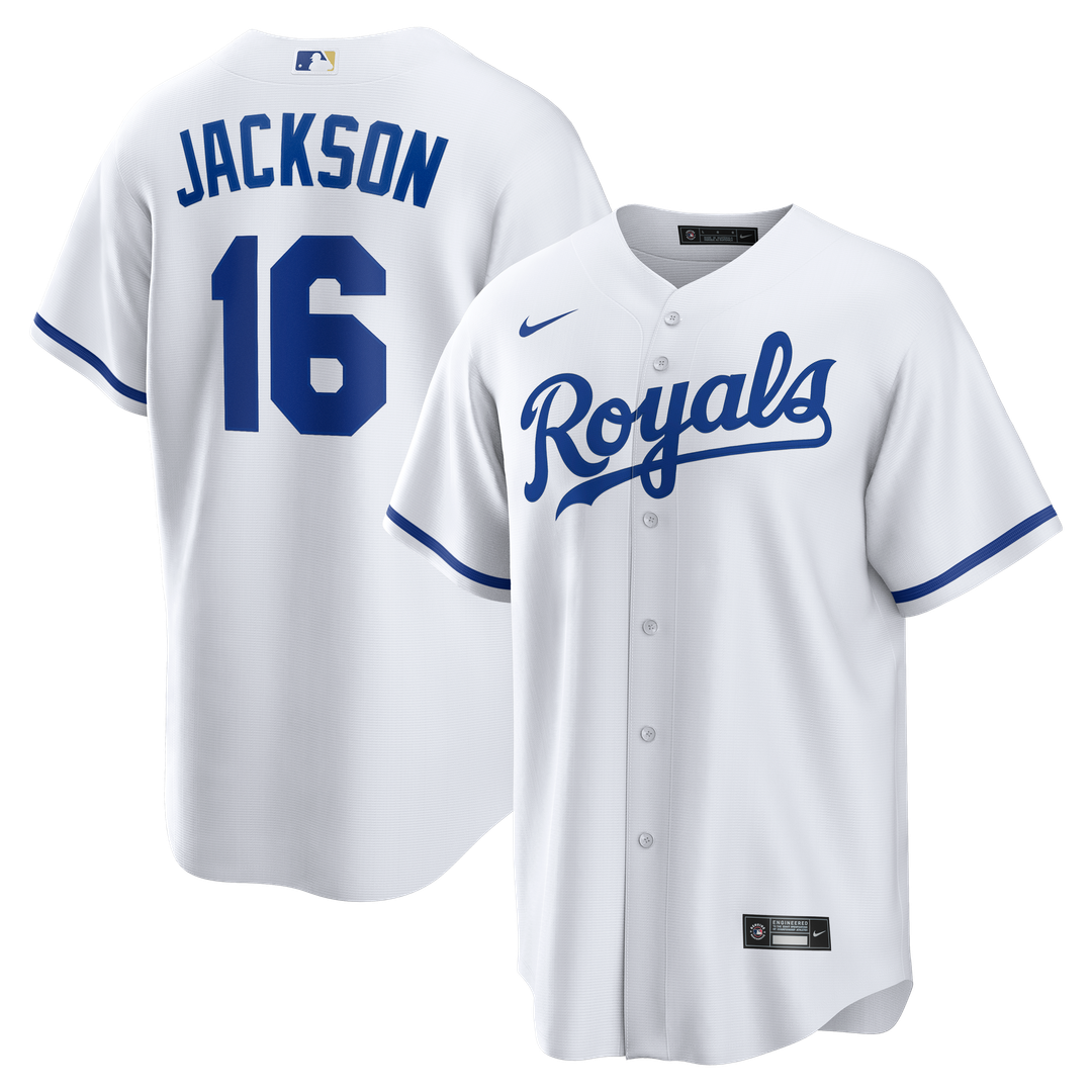Kansas City Royals Bo Jackson Home Retired Replica Jersey - White