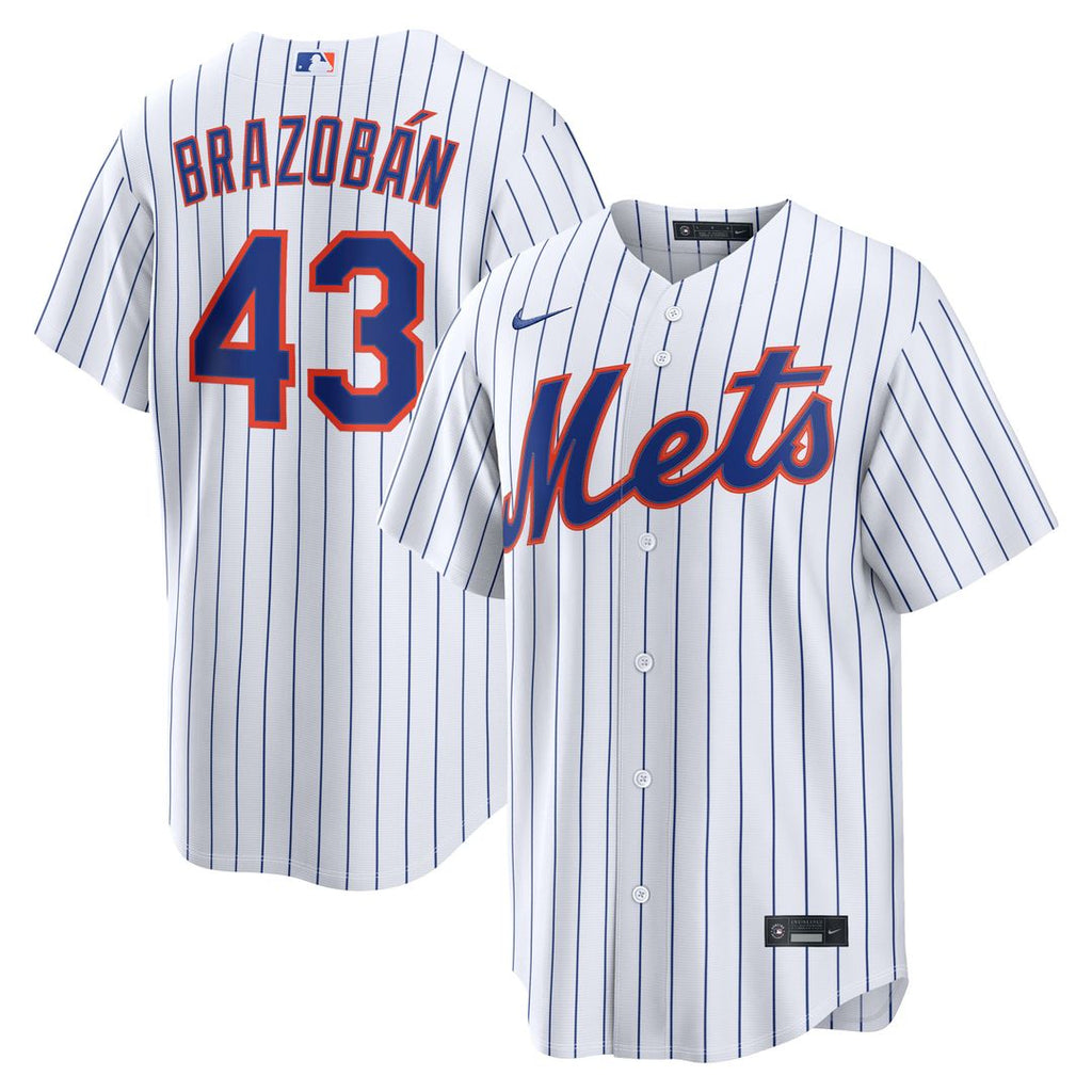 New York Mets Huascar Brazobán Home Replica Jersey - White