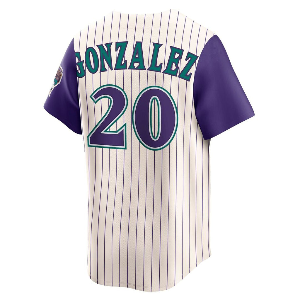 Arizona Diamondbacks Luis Gonzalez Throwback Cooperstown Limited Jersey - Cream