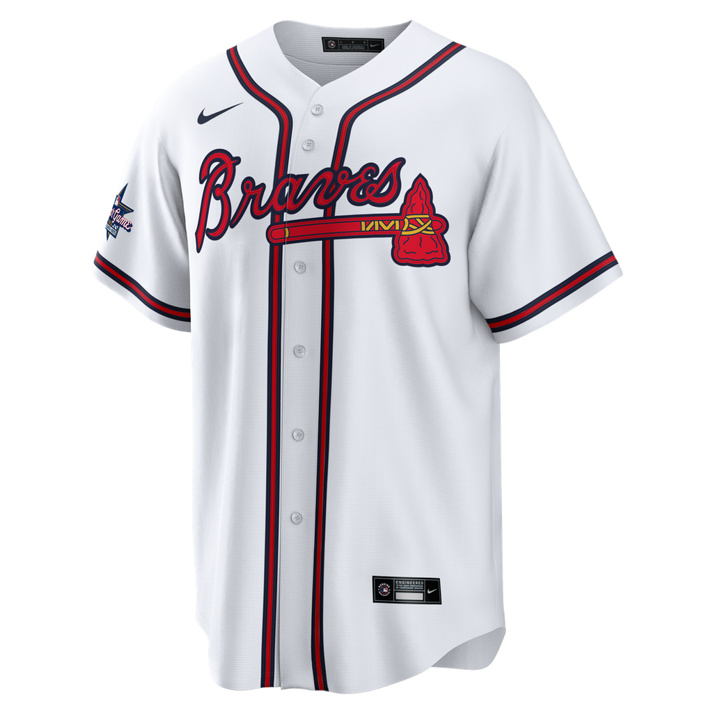 Atlanta Braves Deion Sanders Home Retired Replica Jersey - White