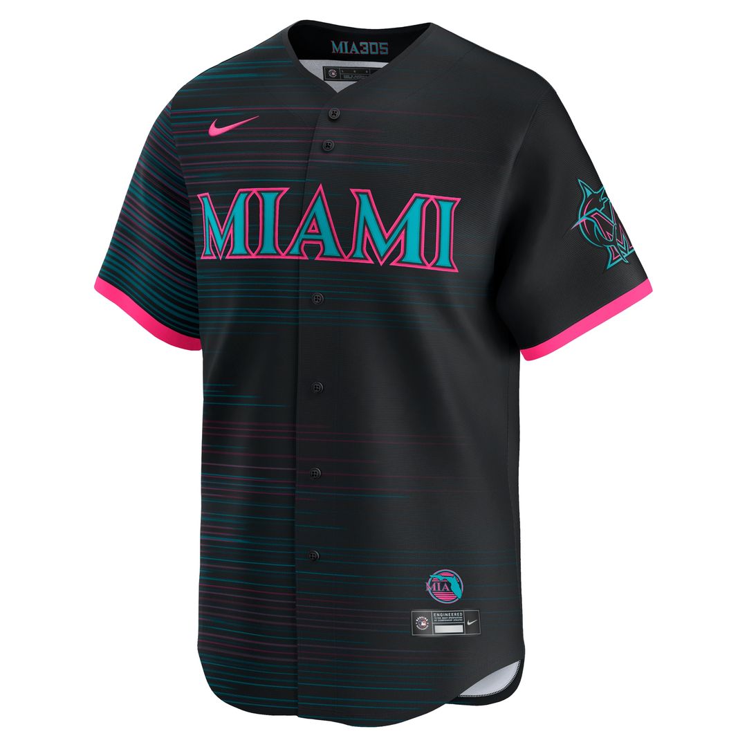 Miami Marlins 2025 City Connect Limited Jersey - Black