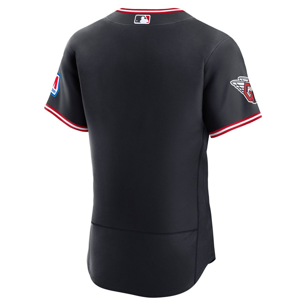Cleveland Guardians Alternate Authentic Sponsor Patch Jersey - Navy