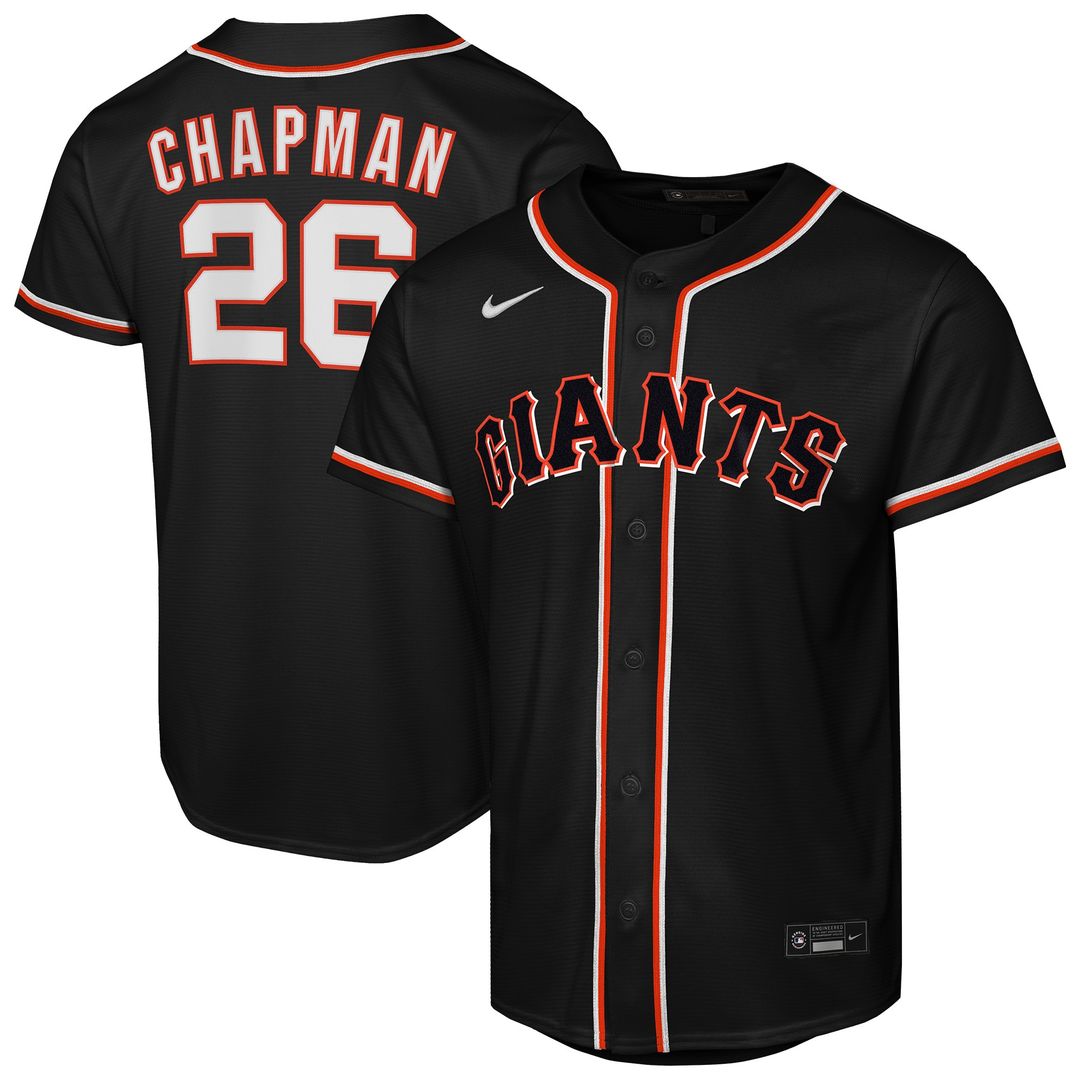 San Francisco Giants Matt Chapman Youth Fashion Replica Jersey - Black