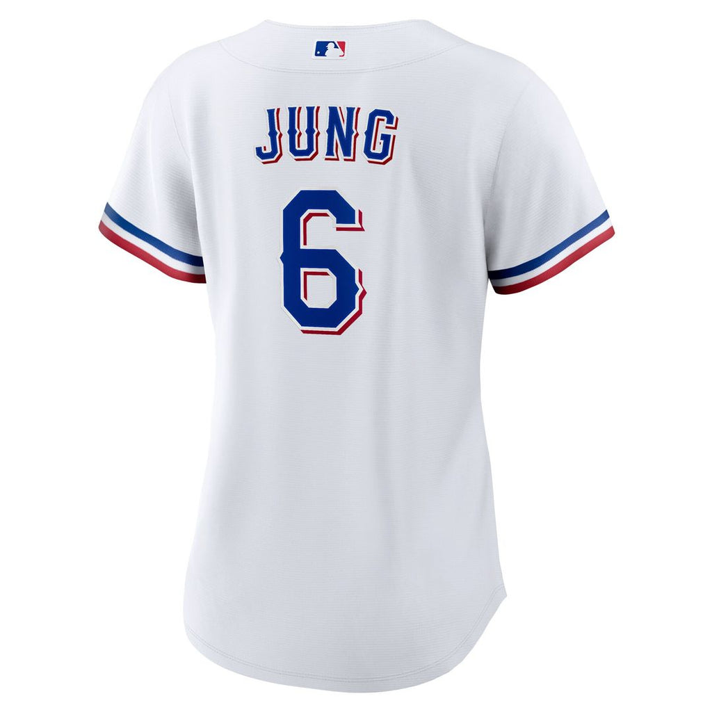 Texas Rangers Josh Jung Women's Home Replica Jersey - White