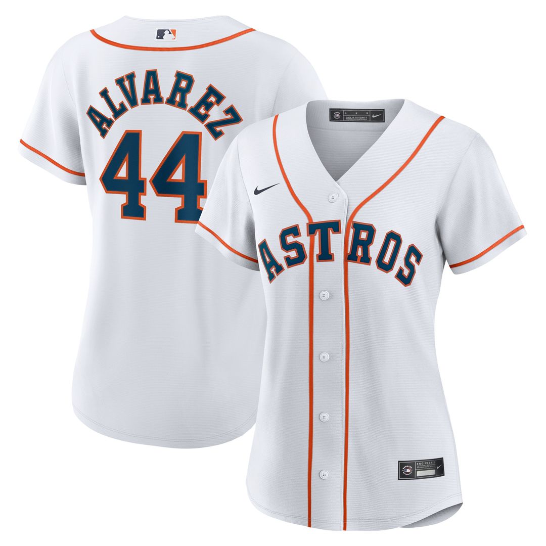 Houston Astros Yordan Alvarez Women's Home Replica Jersey - White