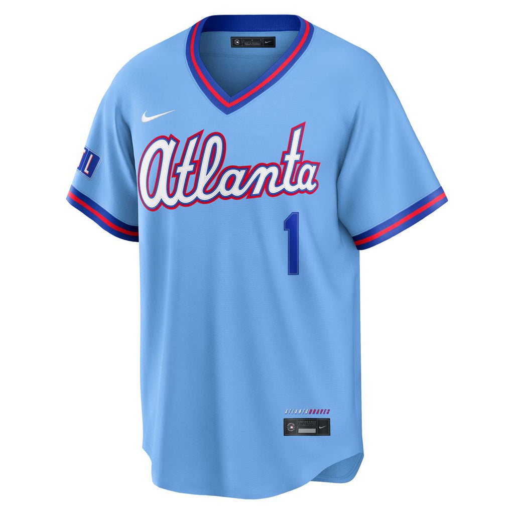 Atlanta Braves Ozzie Albies 2026 City Connect Stadium Jersey - Powder Blue