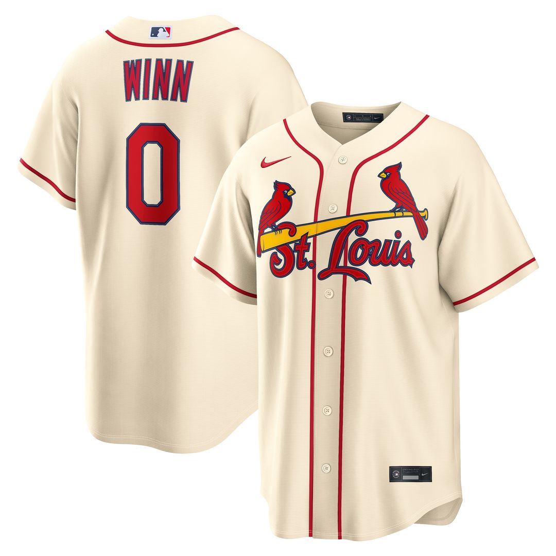 St. Louis Cardinals Masyn Winn Alternate Replica Jersey - Cream