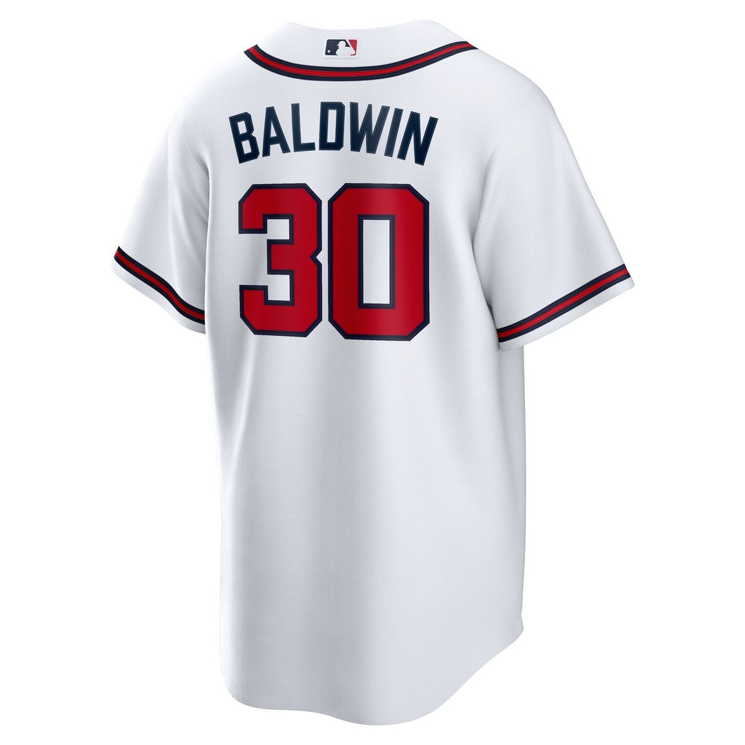 Atlanta Braves Drake Baldwin Home Replica Jersey - White