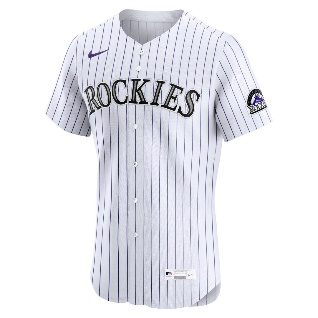 Colorado Rockies Home Elite Jersey - White