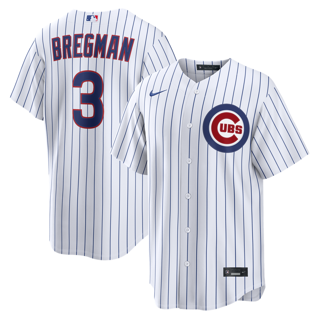 Chicago Cubs Alex Bregman Home Replica Jersey - White