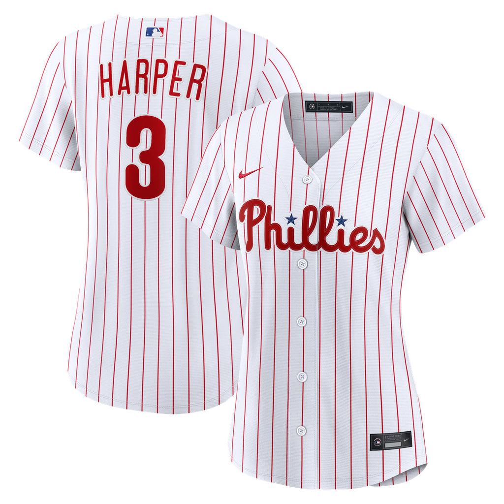 Philadelphia Phillies Bryce Harper Women's Home Replica Jersey - White