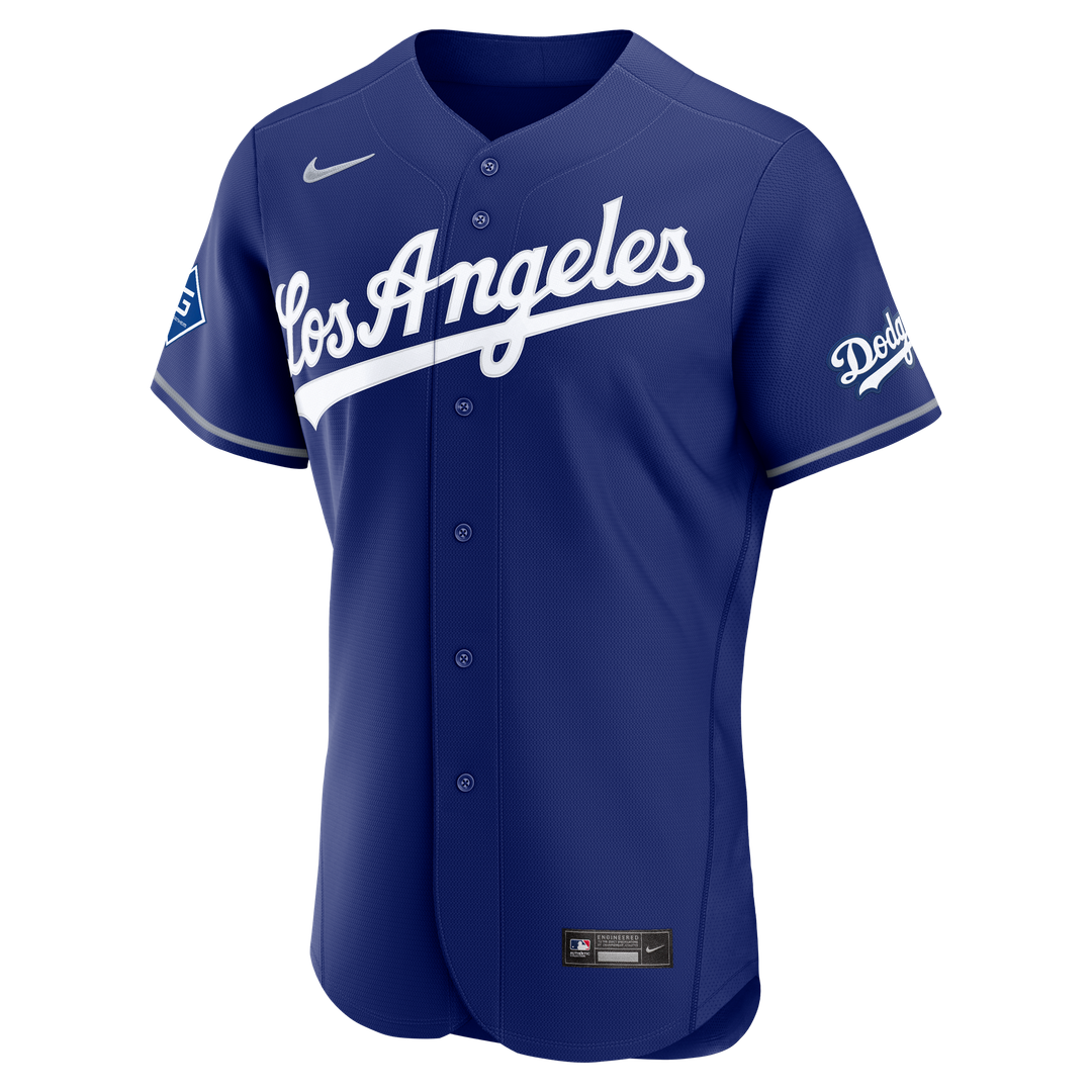 Los Angeles Dodgers Alternate Authentic Jersey with Sponsor Patch - Royal