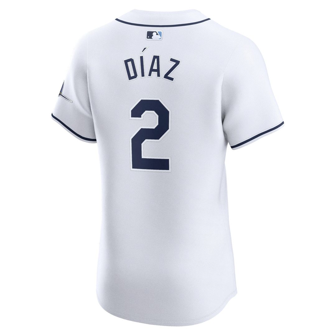 Tampa Bay Rays Yandy Diaz Home Elite Jersey - White