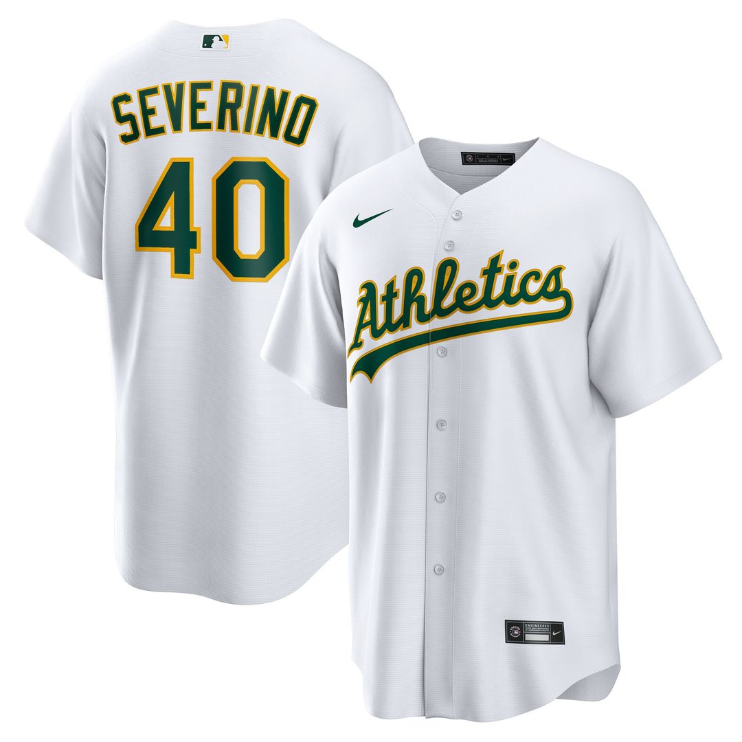 Athletics Luis Severino Home Replica Jersey - White