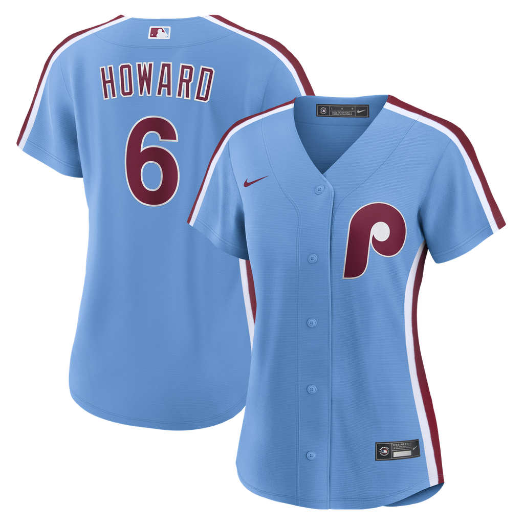 Philadelphia Phillies Ryan Howard Women's Replica Jersey - Light Blue